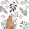 Holly Berries &#x26; Twigs Peel And Stick Wall Decals